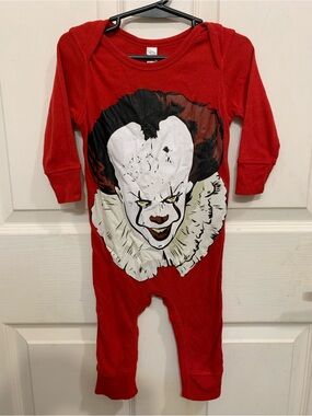 Pennywise the Dancing Clown  baby romper graphic iron on clown graphic.     3720